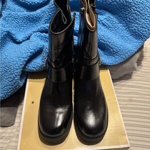 Michael Kors Black Combat Boots